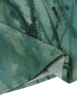 Outlet Women's Plus Size Blouse Chiffon Vintage Basic Holiday Floral Print Dolman Sleeve Short Sleeve Regular Tops Crew Neck Vacation Daily Weekend Pink Blue Green Gray Summer Spring Women Spring Tops|Chiffon Tops