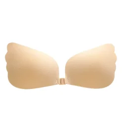 Online Women's Plus Size Bras & Bralettes Adhesive Bra Strapless 3/4 Cup Solid Color Micro-elastic Breathable Push Up Invisible Wedding Party Party & Evening Silica Gel 805-1 skin tone / 1 PC Home Outfits Women Lingerie