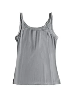 Clearance Women's Plus Size Camisole Tank Top Going Out Tops Henley Shirt Concert Tops Streetwear Basic Sexy Buttons Sleeveless Regular Tops U Neck Sports Holiday Going out Black White Light Grey Dark Gray Women Tank Tops & Camis