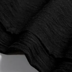 Best Women's Plus Size Cotton Linen Pants High Waist Solid Color Drawstring Wide Leg Comfy Breathable Quick Dry Micro-elastic Black White Dark Navy Blue Summer Spring Fall Loose Fit Women Pants