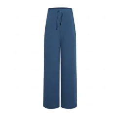 Best Women's Plus Size Cotton Linen Pants High Waist Solid Color Drawstring Wide Leg Comfy Breathable Quick Dry Micro-elastic Black White Dark Navy Blue Summer Spring Fall Loose Fit Women Pants
