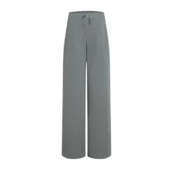 Best Women's Plus Size Cotton Linen Pants High Waist Solid Color Drawstring Wide Leg Comfy Breathable Quick Dry Micro-elastic Black White Dark Navy Blue Summer Spring Fall Loose Fit Women Pants