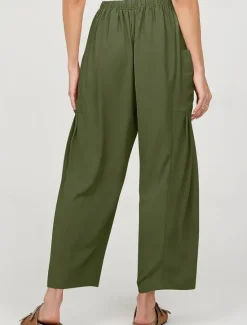 Discount Women's Plus Size Cotton Linen Shorts Linen-Inspired Pants Cotton Linen Pants Casual Daily Full Length High Waist High Rise Solid Colored Pocket Wide Leg Inelastic Daily Wear All Seasons Women Pants