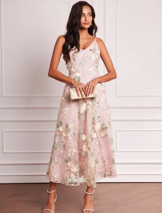 Hot Women's Plus Size Wedding Guest Dress Set Maxi Dress Chiffon Cardigan Embroidered Date Vacation Elegant V Neck Long Sleeve Color Spring Summer Fall Women Spring Curvy Dress