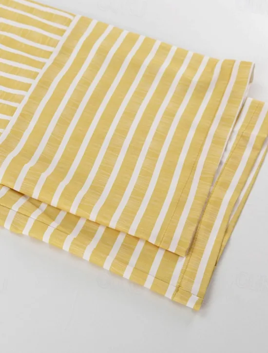 New Women's Print Chemises & Gowns Nightwear - POLY Striped Home Outfits Women Pajama-Setter
