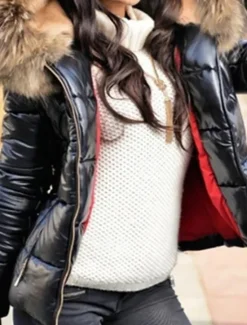New Women's Puffer Jacket Sports & Outdoor Casual Fall Winter Regular Coat Fashion Streetwear Jacket Long Sleeve Patchwork Women Puffers & Parka