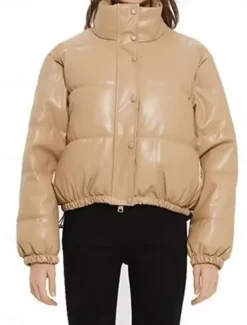 Best Women's Puffer Jacket Warm Breathable Zipper Pocket Casual Plain Vacation Street Daily Wear Going out Zipper Short Stand Collar Regular Fit Long Sleeve Outerwear Black White Green Fall Winter Women Puffers & Parka