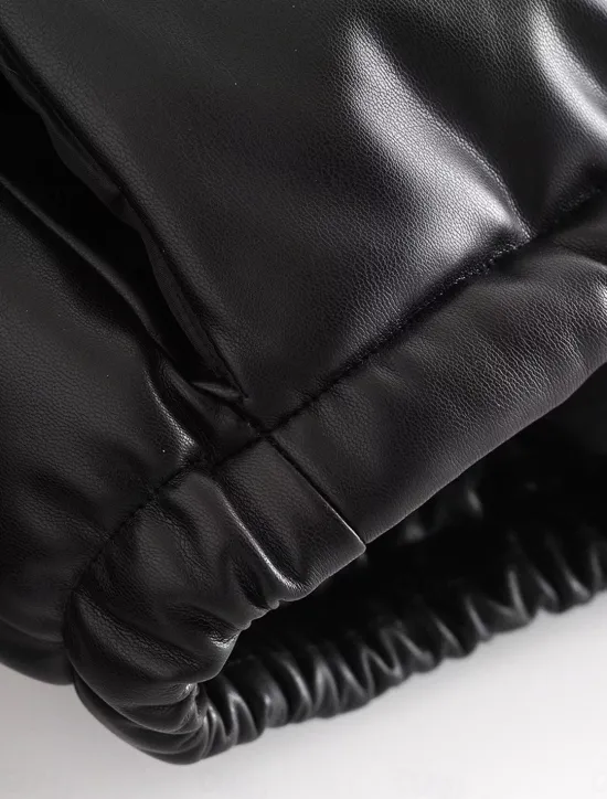 Best Women's Puffer Jacket Warm Breathable Zipper Pocket Casual Plain Vacation Street Daily Wear Going out Zipper Short Stand Collar Regular Fit Long Sleeve Outerwear Black White Green Fall Winter Women Puffers & Parka