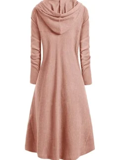 Best Women's Pullover Solid Color Casual Long Sleeve Regular Fit Sweater Cardigans Fall Winter Wine Black Pink Women Pullovers & Tops