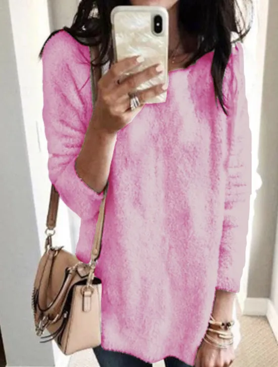 Sale Women's Pullover Sweater Jumper Stylish Casual Soft Solid Color Chunky Turtleneck Oversized Long Sleeve Regular Tops Knit Daily Going out Weekend Black White Fall Winter Women Pullovers & Tops