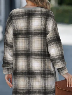 Discount Women's Pullover Sweatshirt Heart Plaid Casual Long Sleeve Crew Neck Regular Tops Street Dailywear Sequins Patchwork Zipper Green Dark Gray Beige Gray Fall Winter Women Hoodies & Sweatshirts