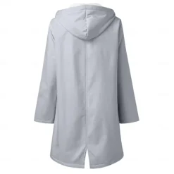 Best Women's Rain Jacket Waterproof Hiking Jacket Hiking Raincoat Winter Outdoor Thermal Warm Windproof Breathable Lightweight Hoodie Parka Teddy Coat Full Length Hidden Zipper Ski / Snowboard Fishing Women Jackets