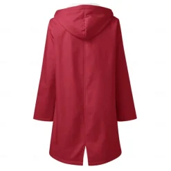 Best Women's Rain Jacket Waterproof Hiking Jacket Hiking Raincoat Winter Outdoor Thermal Warm Windproof Breathable Lightweight Hoodie Parka Teddy Coat Full Length Hidden Zipper Ski / Snowboard Fishing Women Jackets