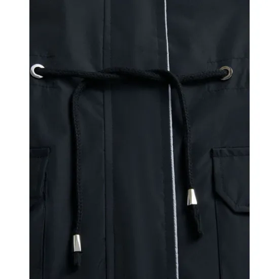Best Women's Raincoat Waterproof Rain Jacket Mid-Length Windproof Trench Coat Sport Outdoor Hiking Hooded Jacket with Pockets Casual Jacket Long Sleeve Drawstring Winter Coat Warm Black Yellow Women Jackets