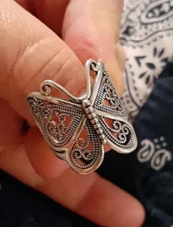 New Women's Rings Fashion Outdoor Butterfly Ring Women Trendy Jewelry