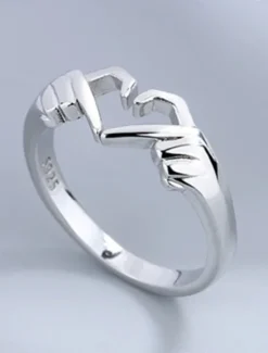 Women's Rings Fashion Outdoor Heart Ring Women Trendy Jewelry