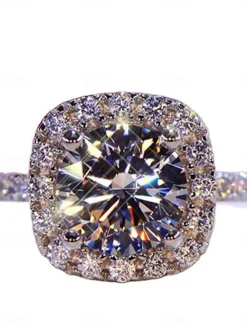 Women's Rings Fashion Wedding Geometry Ring Women Trendy Jewelry