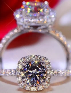 Women's Rings Fashion Wedding Geometry Ring Women Trendy Jewelry