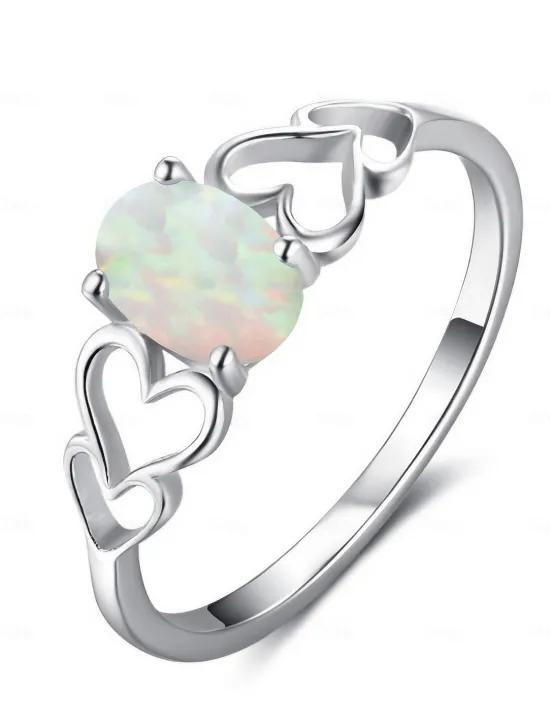 Best Women's Rings Romantic Wedding Heart Ring Women Trendy Jewelry