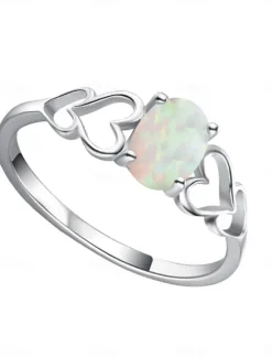 Best Women's Rings Romantic Wedding Heart Ring Women Trendy Jewelry