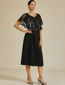 Sale Women's 1920s Shawl Sequin Beaded Evening Cape Retro Wraps Scarf Cover Up for Wedding Party Bride Dress Women Blouses & Shirts|Lace Tops