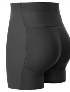 Best Women's Scrunch Butt Shorts Shapewear Plain High Waist Short Black Home Outfits Women Shapewear