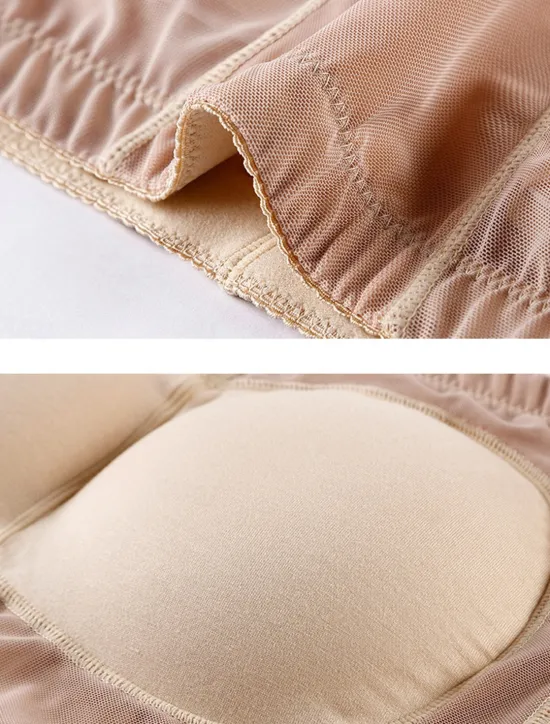 Outlet Women's Scrunch Butt Shorts Shapewear Mesh Plain Short Black Home Outfits Women Shapewear
