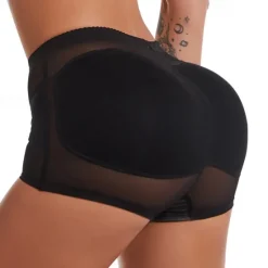 Best Women's Scrunch Butt Shorts Shapewear Fashion Casual Short Plain Mesh Patchwork Ruched Butt Lifting Tummy Control Butt Lift Comfort High Elasticity Home Daily Fitness Black Apricot Skinny Women Shapewear