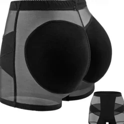 Best Women's Scrunch Butt Shorts Shapewear Fashion Casual Short Plain Mesh Patchwork Ruched Butt Lifting Tummy Control Butt Lift Comfort High Elasticity Home Daily Fitness Black Apricot Skinny Women Shapewear