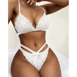 Hot Women's Sexy Bodies Lingerie Set Sets Pure Color Fashion Lovers Hot Home Valentine's Day Lace Breathable V Wire Sleeveless Backless Summer Spring Home Outfits Women Lingerie