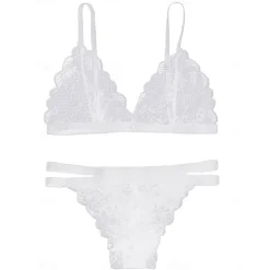 Hot Women's Sexy Bodies Lingerie Set Sets Pure Color Fashion Lovers Hot Home Valentine's Day Lace Breathable V Wire Sleeveless Backless Summer Spring Home Outfits Women Lingerie