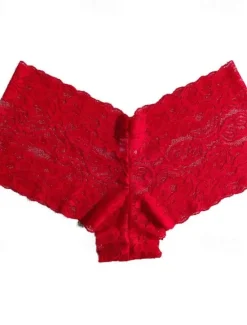 Best Women'S Sexy Lingerie Erotic Panties Eyelash Temptation Low Waist Hollow Pants See-Through Lace Sexy Panties Home Outfits Women Sleepwear|Lingerie