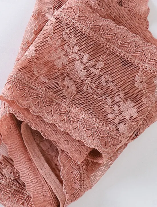 New Women's Sexy Lingerie Panties Pure Color Lovers Hot Home Valentine's Day Bed Lace Breathable Hole Summer Spring Home Outfits Women Lingerie