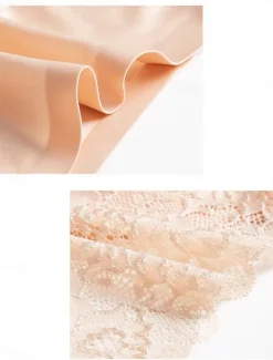 Hot Women's Sexy Lingerie Panties Pure Color Lovers Hot Home Valentine's Day Bed Ice Silk Breathable Hole Summer Spring Home Outfits Women Lingerie
