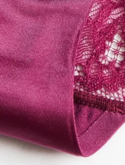 Hot Women's Sexy Lingerie Panties Pure Color Lovers Hot Home Valentine's Day Bed Ice Silk Breathable Hole Summer Spring Home Outfits Women Lingerie