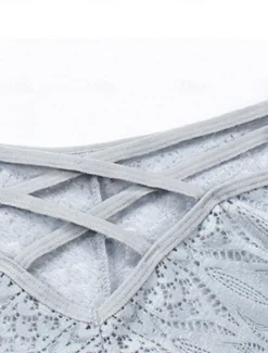 Hot Women's Sexy Lingerie Panties Pure Color Lovers Hot Home Valentine's Day Bed Lace Breathable Hole Summer Spring Home Outfits Women Lingerie