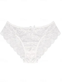 Outlet Women's Sexy Lingerie Panties Pure Color Fashion Comfort Soft Home Daily Vacation Lace Breathable Summer Spring Home Outfits Women Lingerie