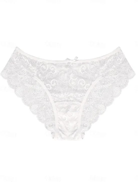 Outlet Women's Sexy Lingerie Panties Pure Color Fashion Comfort Soft Home Daily Vacation Lace Breathable Summer Spring Home Outfits Women Lingerie