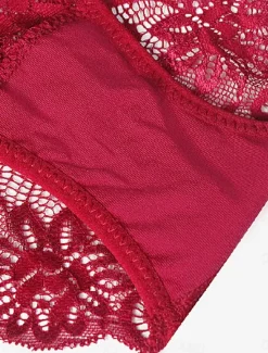Outlet Women's Sexy Lingerie Panties Pure Color Fashion Comfort Soft Home Daily Vacation Lace Breathable Summer Spring Home Outfits Women Lingerie