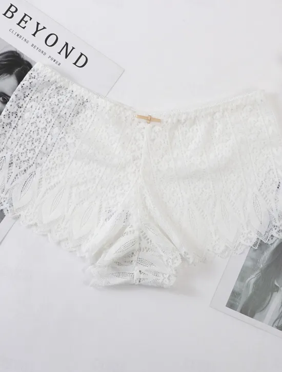 New Women's Sexy Lingerie Panties Pure Color Lovers Hot Home Valentine's Day Bed Lace Breathable Hole Summer Spring Home Outfits Women Lingerie