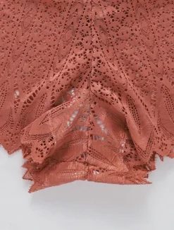 New Women's Sexy Lingerie Panties Pure Color Lovers Hot Home Valentine's Day Bed Lace Breathable Hole Summer Spring Home Outfits Women Lingerie