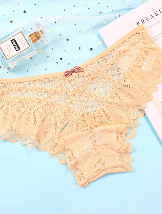 Hot Women's Sexy Lingerie Panties Pure Color Lovers Hot Home Valentine's Day Bed Lace Breathable Hole Summer Spring Home Outfits Women Lingerie