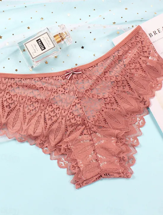 Hot Women's Sexy Lingerie Panties Pure Color Lovers Hot Home Valentine's Day Bed Lace Breathable Hole Summer Spring Home Outfits Women Lingerie