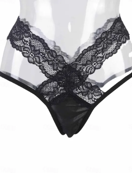 Best Women's Sexy Lingerie Panties Pure Color Fashion Hot Valentine's Day Bed Lace Breathable Summer Spring Home Outfits Women Lingerie