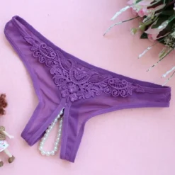 Hot Women's Sexy Lingerie Panties Pure Color Basic Party Bed Valentine's Day Hole Fall Winter Red Home Outfits Women Lingerie