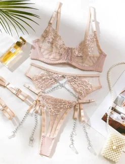 Women's Sexy Lingerie Sets Pure Color Lovers Hot Breathable Straps Sleeveless Backless Summer Spring Home Outfits Women Lingerie