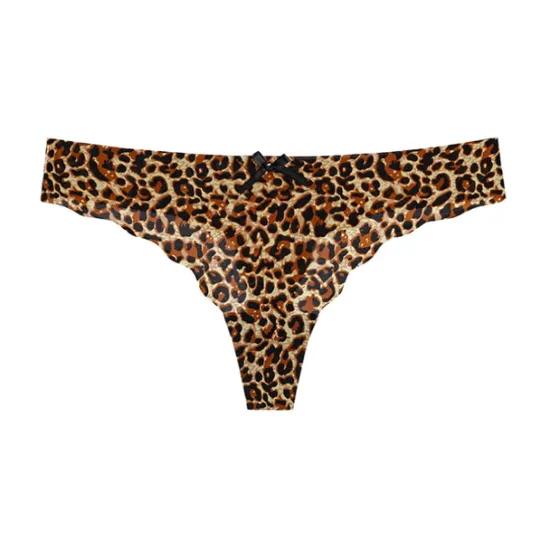 Discount Women's Sexy Panties G-strings & Thongs Panties Brief Underwear 1 PC Underwear Fashion Sexy Comfort Basic Bow Leopard Pure Color Nylon Low Waist Sexy Multi color Black Pink S M L Home Outfits Women Lingerie