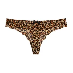 Outlet Women's Sexy Panties G-strings & Thongs Panties Brief Underwear 1 PC Underwear Fashion Sexy Comfort Basic Bow Leopard Pure Color Nylon Low Waist Sexy Multi color Black Pink S M L Home Outfits Women Lingerie