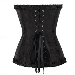Discount Women's Shapewear Pure Color Corsets Punk & Gothic Carnival Date Club Lace Breathable Bandeau Short Sleeve Summer Spring Home Outfits Women Shapewear