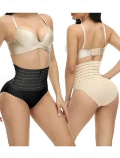 New Women's Shapewear Shapewear Short High Waist Plain Elastic Waistband Soft Comfortable Stretchy Yoga Cuticolor Black White Summer Spring Slim Fit Women Leggings